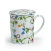 Taza con filtro florecillas