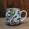 Herb Tea Cup flores blancas