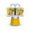 cafetera mini express amarillo