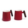 Mug Asa Madera Rojo
