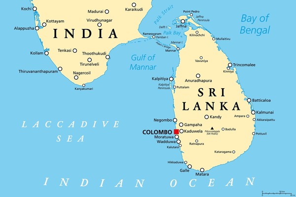 Mapa Sri Lanka