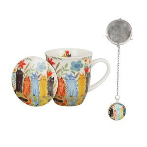 herb tea cup filtro bola gato garden